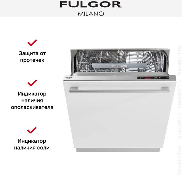 Встраиваемая посудомоечная машина Fulgor Milano FDW 8214 в Тюмени (preview 3)