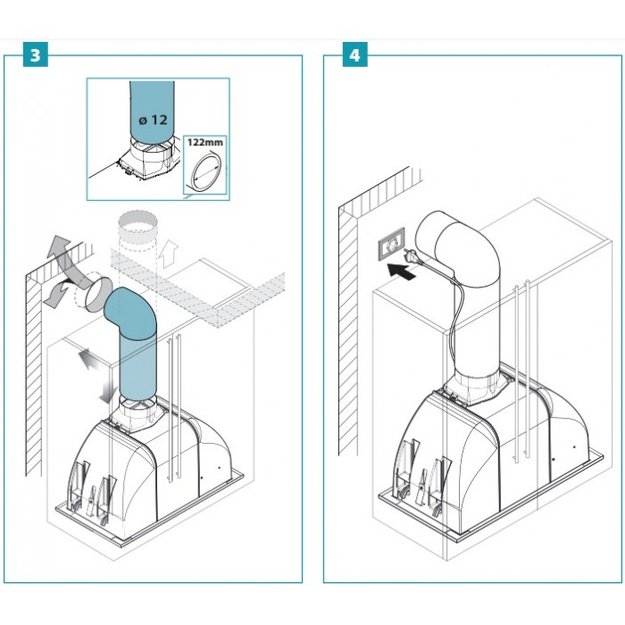 Встраиваемая вытяжка Falmec BUILT-IN BURANO 50 BK в Тюмени (preview 4)