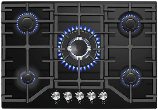 Газовая варочная панель Maunfeld EGHG.75.83CB/G в Тюмени (preview 2)