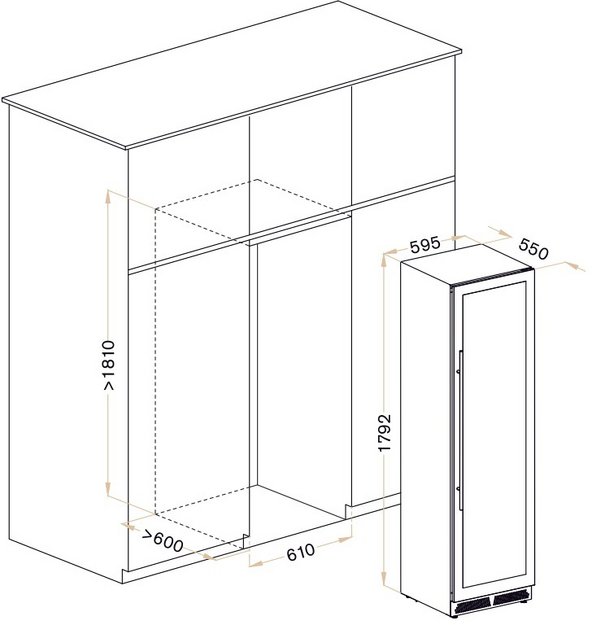 Винный шкаф Meyvel MV98-KST3 Slim в Тюмени (preview 4)