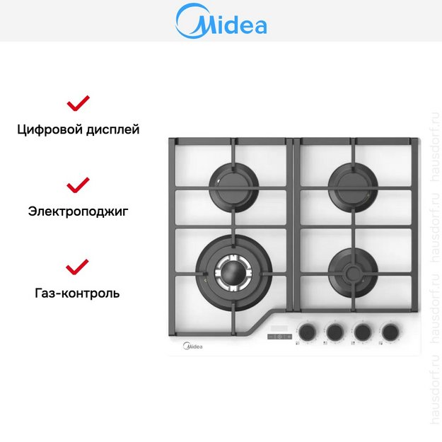 Варочная панель Midea MG697TTGW в Тюмени (preview 7)