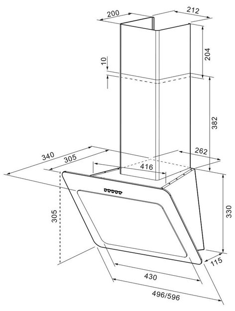 Вытяжка Krona Liva 500 white PB в Тюмени (preview 8)