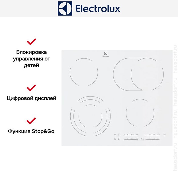 Варочная панель Electrolux EHF 96547 SW в Тюмени (preview 5)