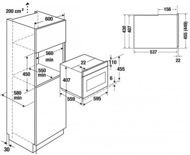 Компактный духовой шкаф с паром Kuppersbusch CBD 6550.0 G1 Stainless Steel в Тюмени (preview 4)