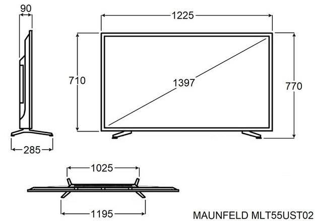 Телевизор Maunfeld MLT55UST02 в Тюмени (preview 11)