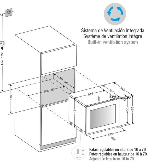 Встраиваемый винный шкаф Pando PVMAVP 45-16CRL W в Тюмени (preview 2)