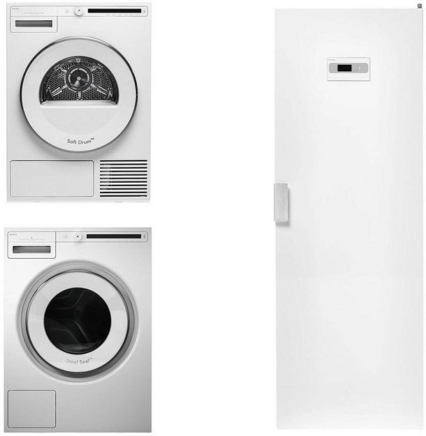 Asko Classic 13 (стиральная машина W2084.W/3 + сушильная машина T208C.W + сушильный шкаф DC7774 V.W) в Тюмени (preview 1)