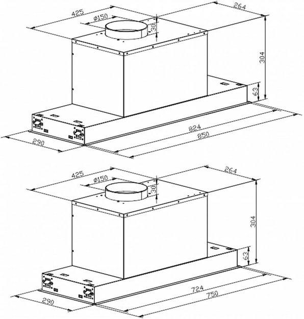 Встраиваемая вытяжка Kaiser EA 945 ECO в Тюмени (preview 8)