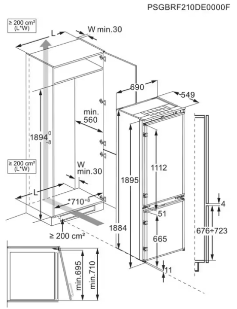 Встраиваемый холодильник AEG NSC7P751ES в Тюмени (preview 5)