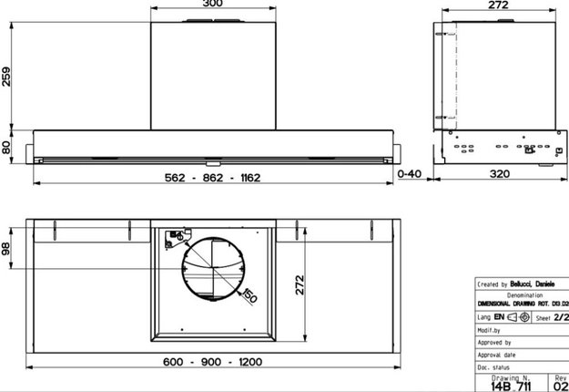 Встраиваемая вытяжка Faber IN-NOVA COMFORT X A90 в Тюмени (preview 3)
