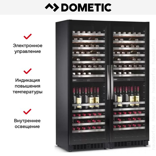 Винный шкаф Dometic E115FG Double Silver в Тюмени (preview 12)