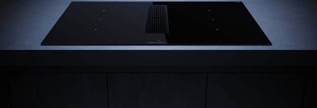 Индукционная варочная панель с вытяжкой Kuppersbusch KMI 8350.0 SR Black Velvet в Тюмени (preview 2)