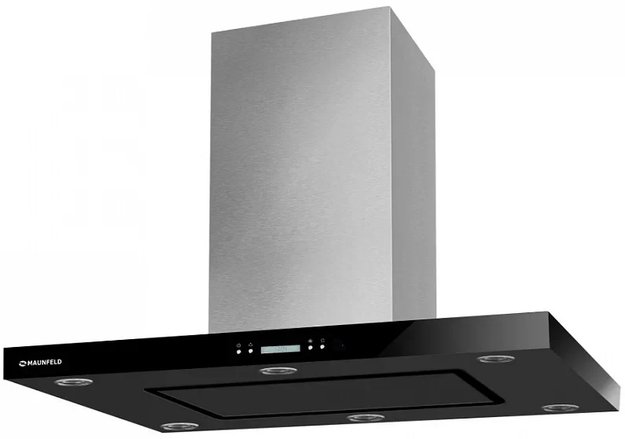Вытяжка Maunfeld HARBOUR Glass (Isla) 90 INOX Glass Black в Тюмени (preview 1)