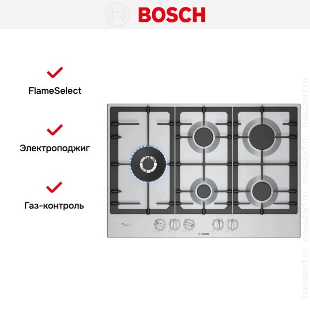 Газовая варочная поверхность Bosch PCS7A5I90 в Тюмени (preview 6)