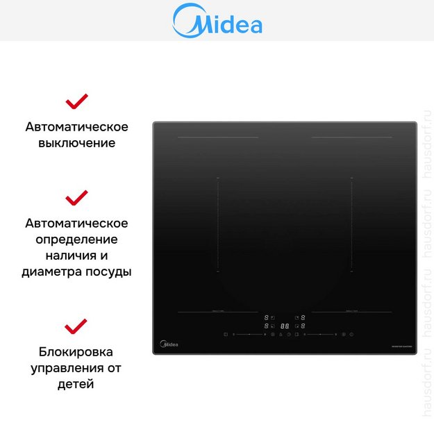 Варочная панель индукционная Midea MIH67783SB в Тюмени (preview 8)