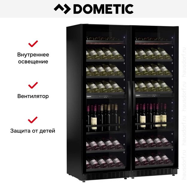 Винный шкаф Dometic E115FG VinoView Double Elegance в Тюмени (preview 11)