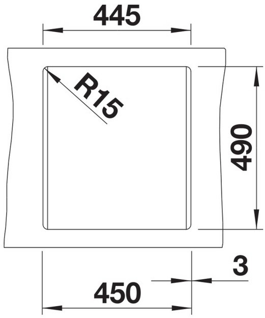 Мойка BLANCO DALAGO 45 Silgranit черный, клапан-автомат в Тюмени (preview 6)