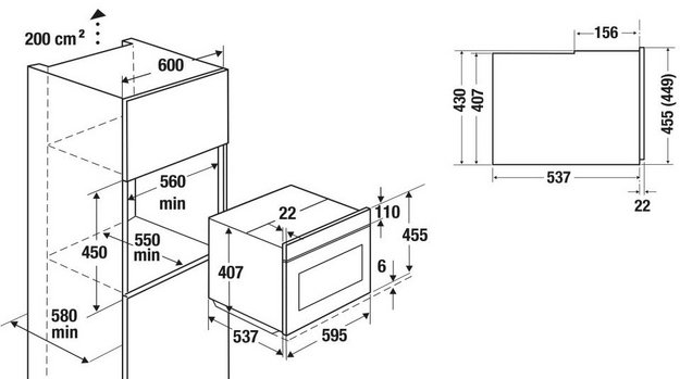 Встраиваемый паровой шкаф Kuppersbusch CD 6350.0 S6 Black Steel в Тюмени (preview 2)