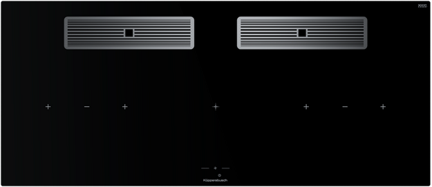 Индукционная варочная поверхность с вытяжкой Kuppersbusch KMI 12850.0 SR-S Silver Chrome в Тюмени (preview 1)