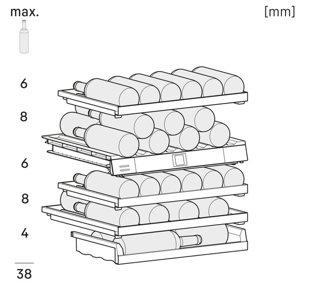 Встраиваемый винный шкаф Liebherr UWpri 3782 Vinidor Selection в Тюмени (preview 6)
