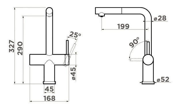 Смеситель Omoikiri KARATSU-S GB графит в Тюмени (preview 6)