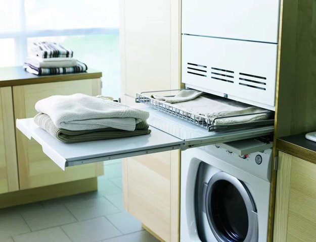 Выдвижная полка с корзиной для белья Asko HDB115 W в Тюмени (preview 1)