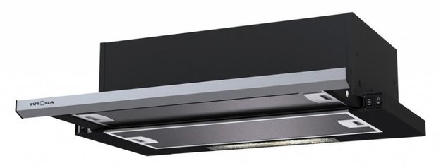 Встраиваемая вытяжка KRONA Kamilla slim 600 black/inox (1 мотор) в Тюмени (preview 8)