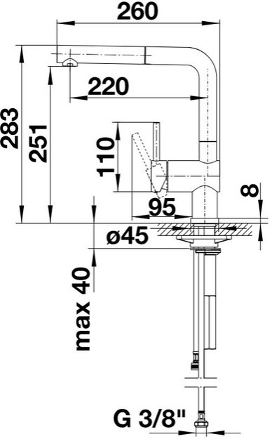 Смеситель Blanco LINUS-S 526148 Silgranit черный в Тюмени (preview 4)