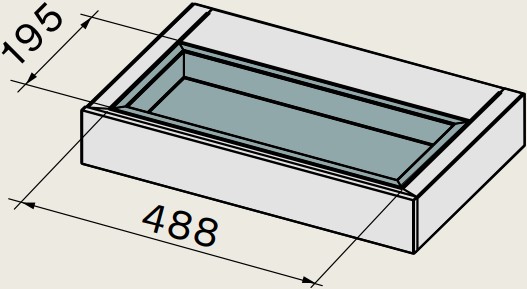 Ёмкость для растений Falmec для полки 60 см KACL.459#3F в Тюмени (preview 1)