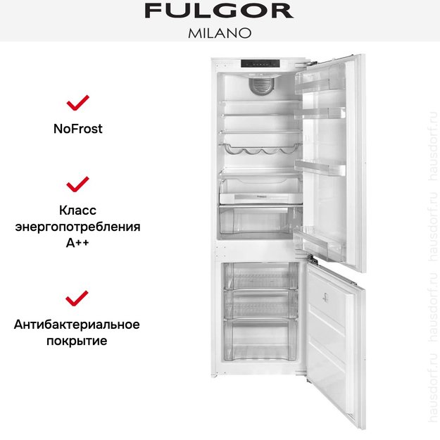 Встраиваемый холодильник Fulgor Milano FBCD 352 NF ED в Тюмени (preview 4)
