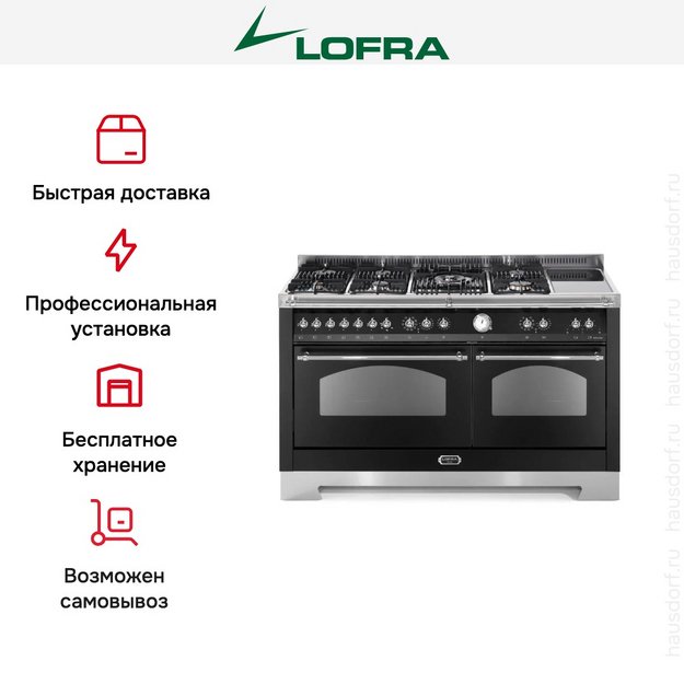 Варочный центр Lofra RNMD156MFT+MFT/AEOV Chrome в Тюмени (preview 2)