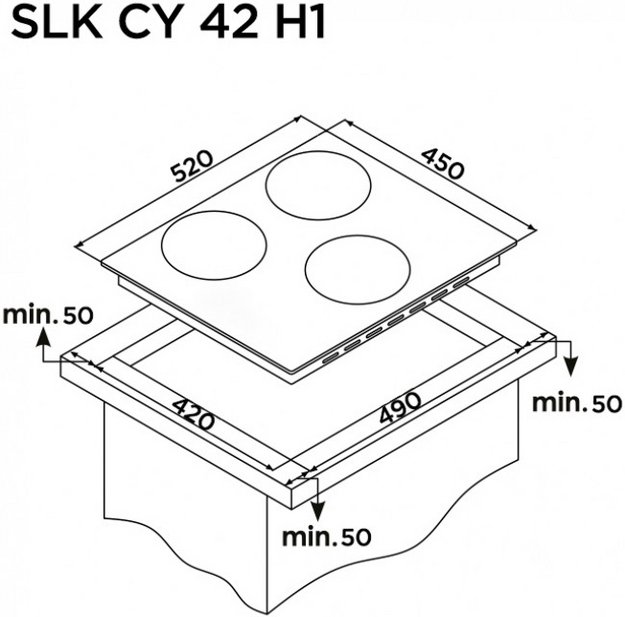 Варочная панель Schaub Lorenz SLK CY 42 H1 в Тюмени (preview 6)
