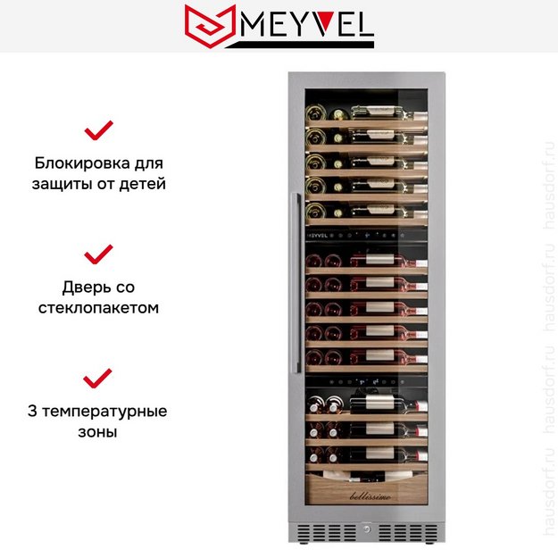 Винный шкаф Meyvel MV98-KST3 Узкий (Slim) в Тюмени (preview 8)
