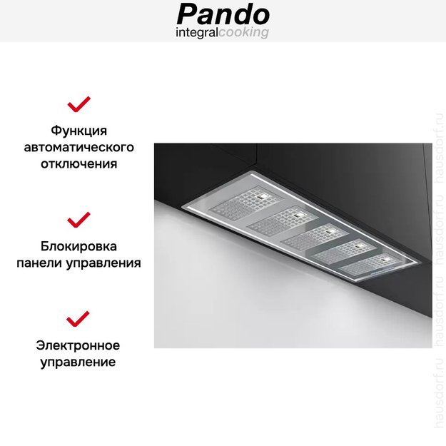 Встраиваемая вытяжка Pando GTI/810 INOX V.1550 ECO EXT в Тюмени (preview 4)