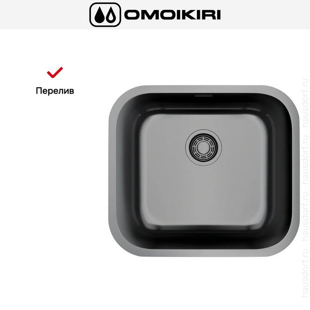 Мойка Omoikiri OMI 49-U/I GM в Тюмени (preview 7)