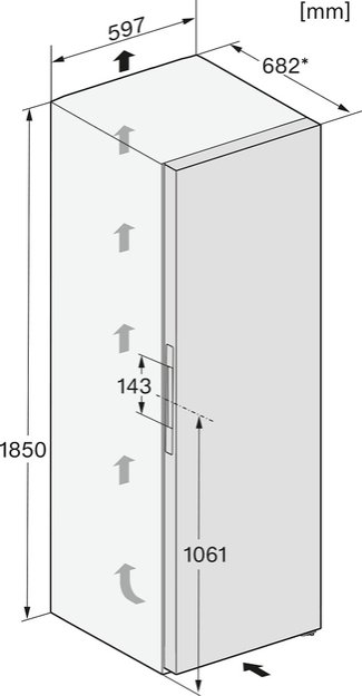 Холодильник Miele KS 4783 DD черный матовый в Тюмени (preview 6)