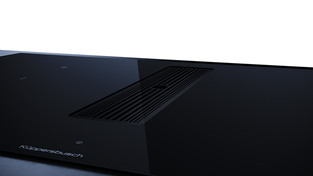 Индукционная варочная панель с вытяжкой Kuppersbusch KMI 9350.0 SR Black Chrome в Тюмени (preview 5)