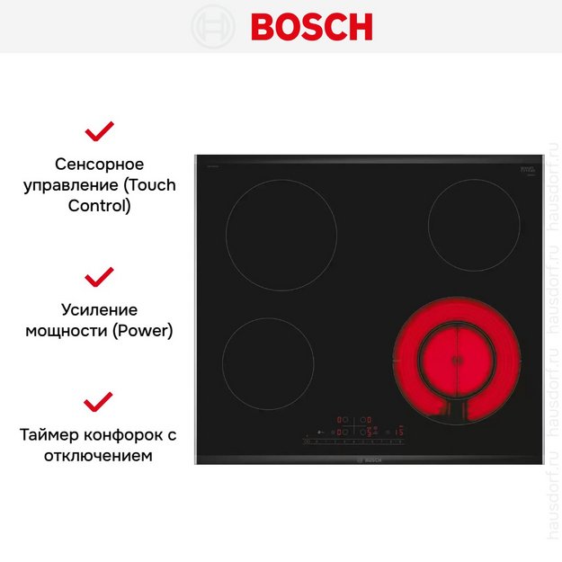 Электрическая варочная панель Bosch PKF675FP2E в Тюмени (preview 8)