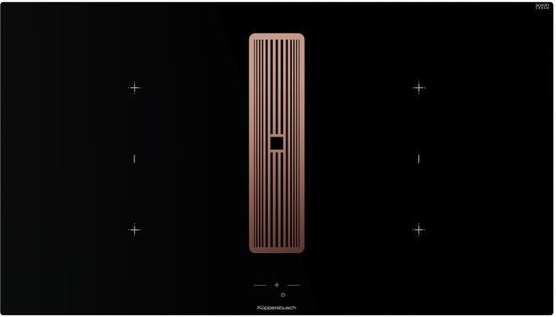 Индукционная варочная поверхность с вытяжкой Kuppersbusch KMI 9850.1 SR-S Copper в Тюмени (preview 1)