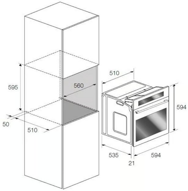 Духовой шкаф Fulgor Milano FQO 6010 P MT X в Тюмени (preview 2)