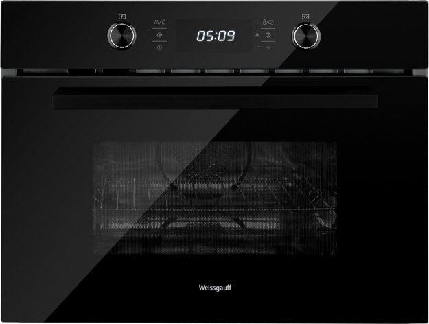Компактный духовой шкаф с СВЧ Weissgauff OE 449 PDB Black Edition в Тюмени (preview 1)