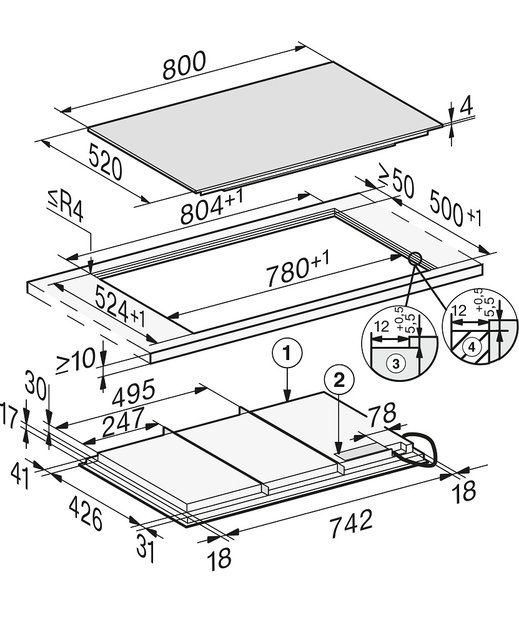 Варочная панель Miele KM 7878-1 FL Diamond в Тюмени (preview 3)