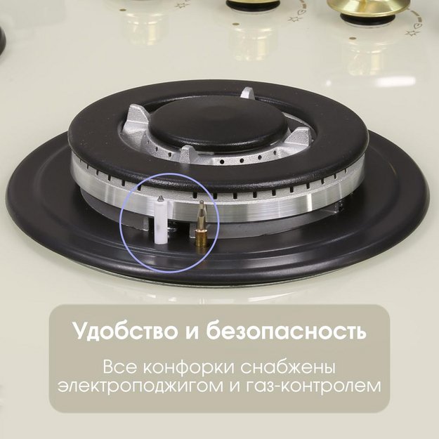 Газовая варочная панель Zigmund & Shtain M 26.7 X в Тюмени (preview 8)