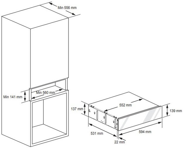 Встраиваемый подогреватель посуды Signature Kitchen Suite SKSWD2401S в Тюмени (preview 7)