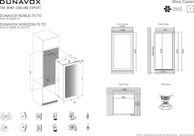 Встраиваемый винный шкаф Dunavox DVH-70.185DC.TO в Тюмени (фото 10) Встраиваемый винный шкаф Dunavox DVH-70.185DC.TO в Тюмени (preview 10)