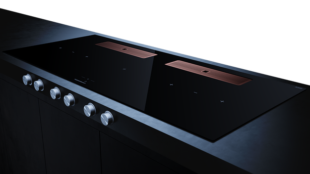 Индукционная варочная поверхность с вытяжкой Kuppersbusch KMI 12850.0 SR-E Copper в Тюмени (preview 3)