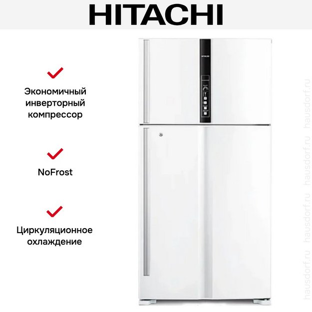 Холодильник Hitachi R-V720PUC1 TWH в Тюмени (preview 2)