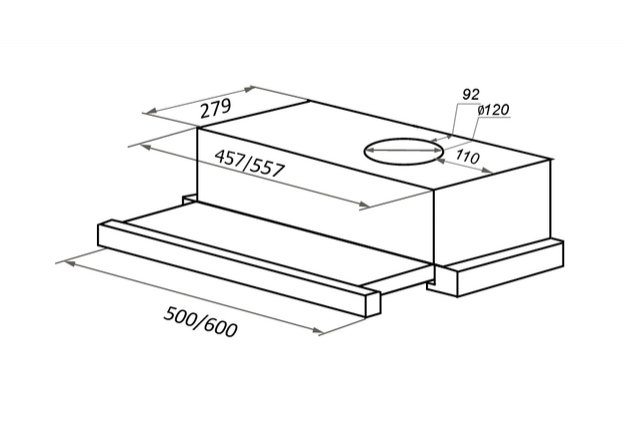 Встраиваемая кухонная вытяжка MAUNFELD VS Light 60 нержавеющая сталь в Тюмени (preview 8)