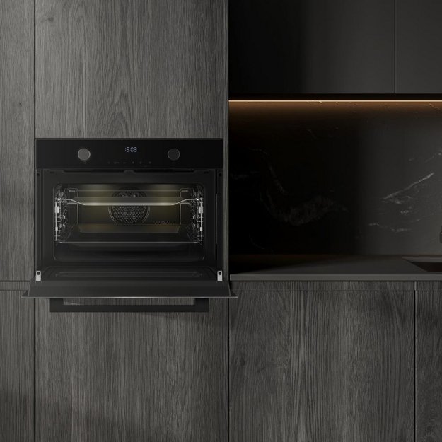 Компактный духовой шкаф с СВЧ Weissgauff OE 4551 DB Black Edition в Тюмени (preview 11)