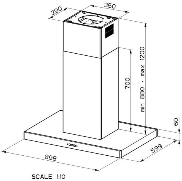 Вытяжка Faber STILO COMFORT ISOLA WH MATT A90 в Тюмени (preview 2)